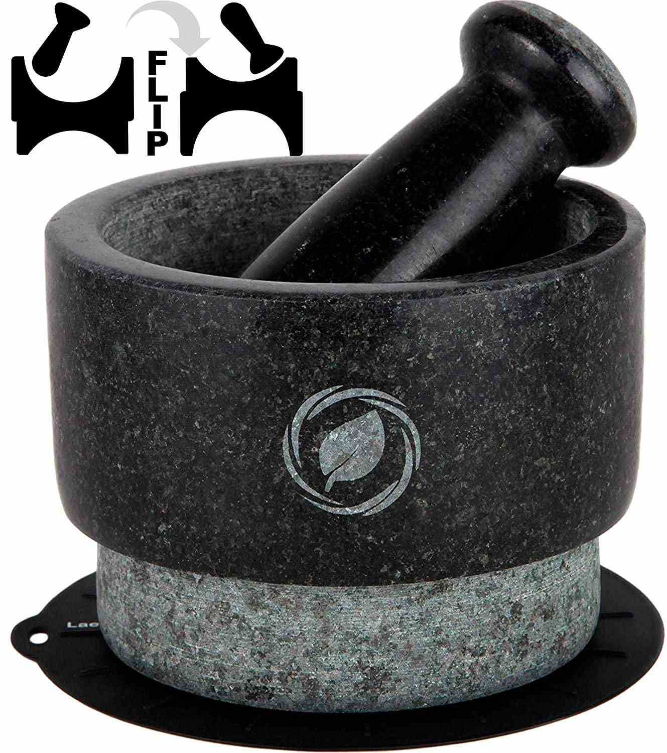 Laevo Large Granite Mortar and Pestle