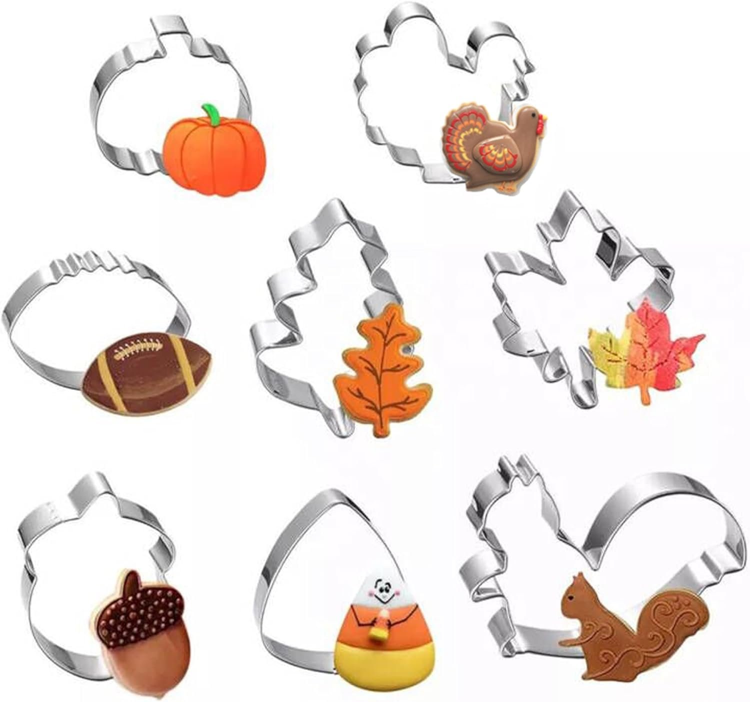 Maykito Fall Thanksgiving Cookie Cutters Set