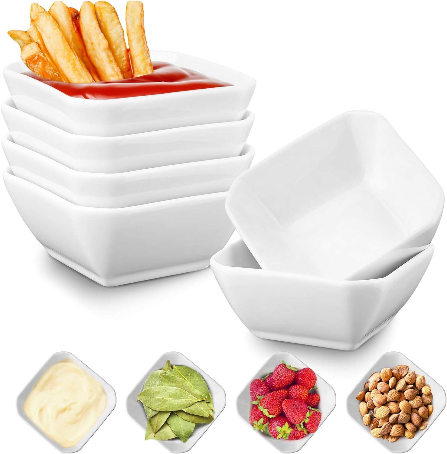 Mfacoy Ceramic Condiment Bowls