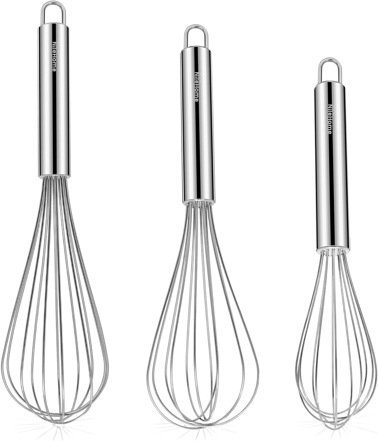 NileHome Stainless Steel Whisk Set