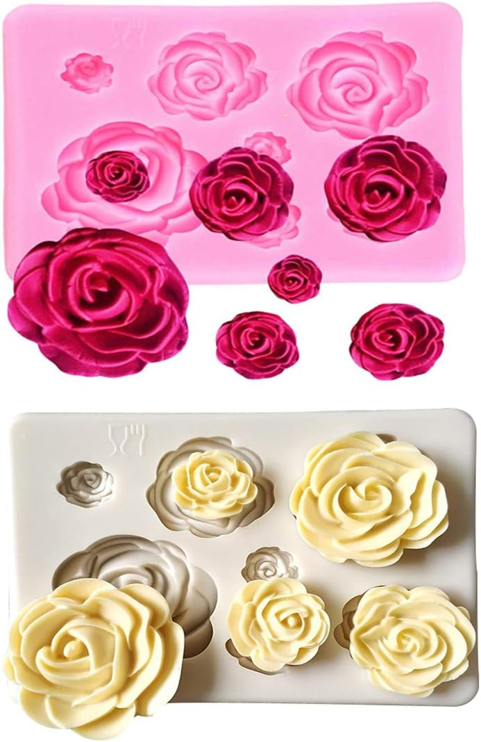 ORIONE Rose Flowers Silicone Molds