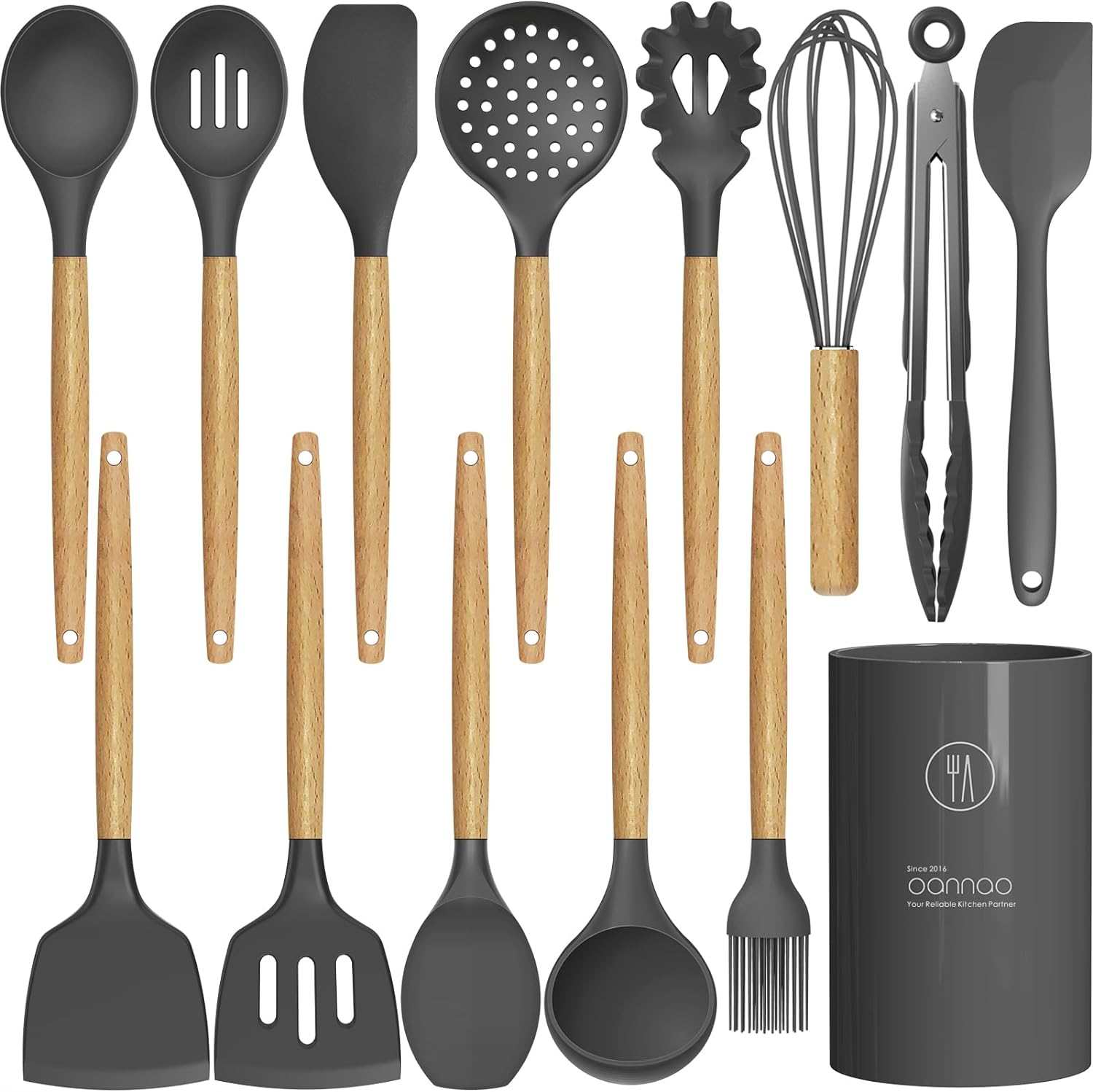 Oannao Silicone Cooking Utensils