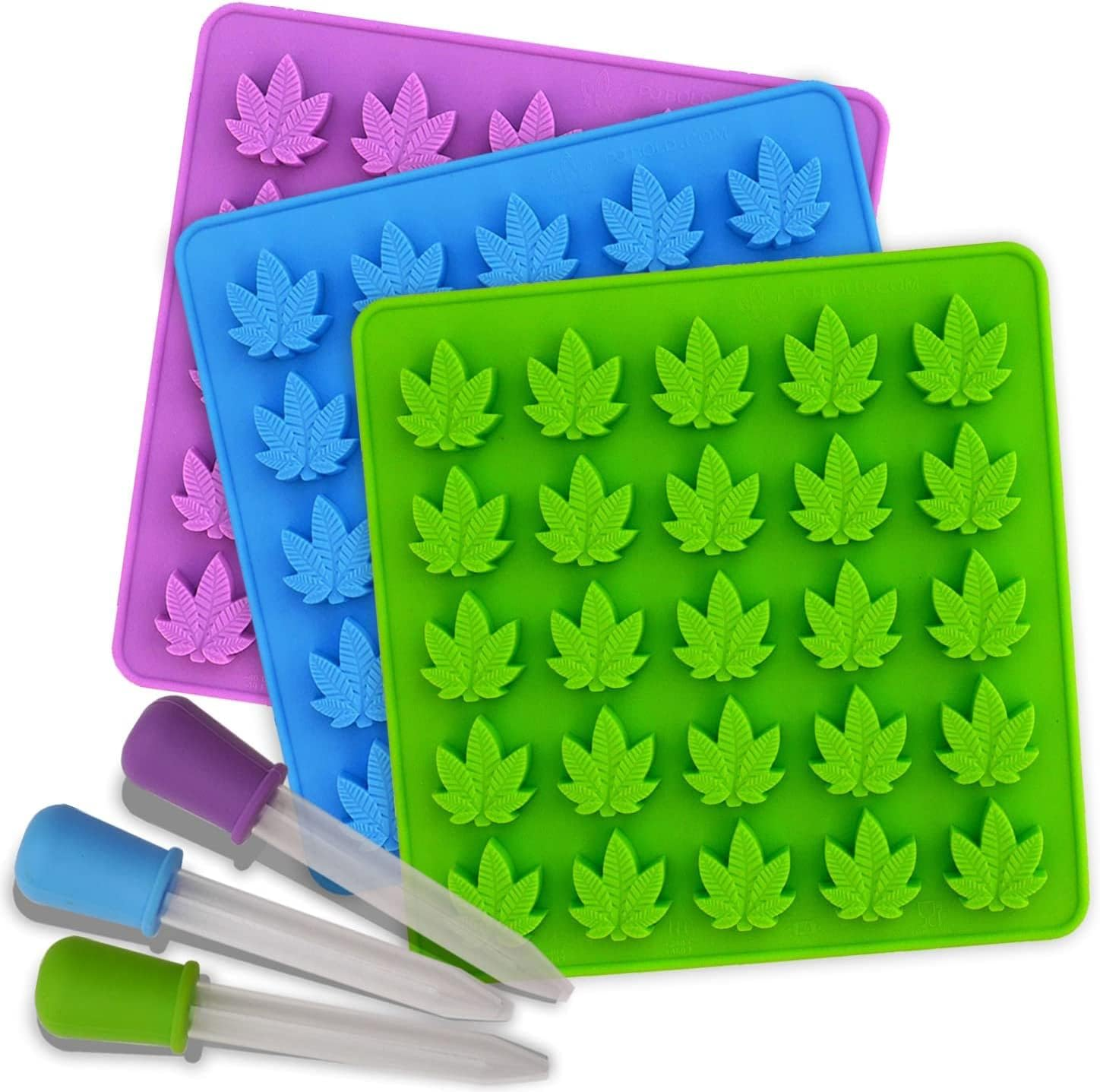 PJ BOLD Leaf Gummy Molds