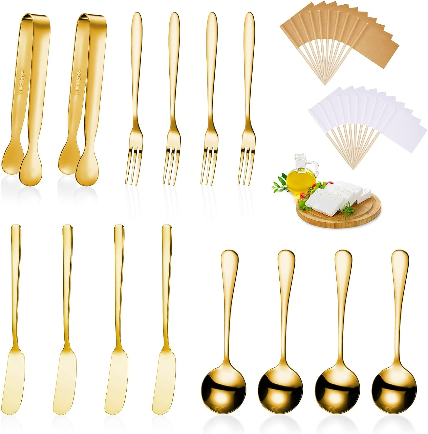 Patelai Cheese Butter Spreader Knives Set Charcuterie Accessories
