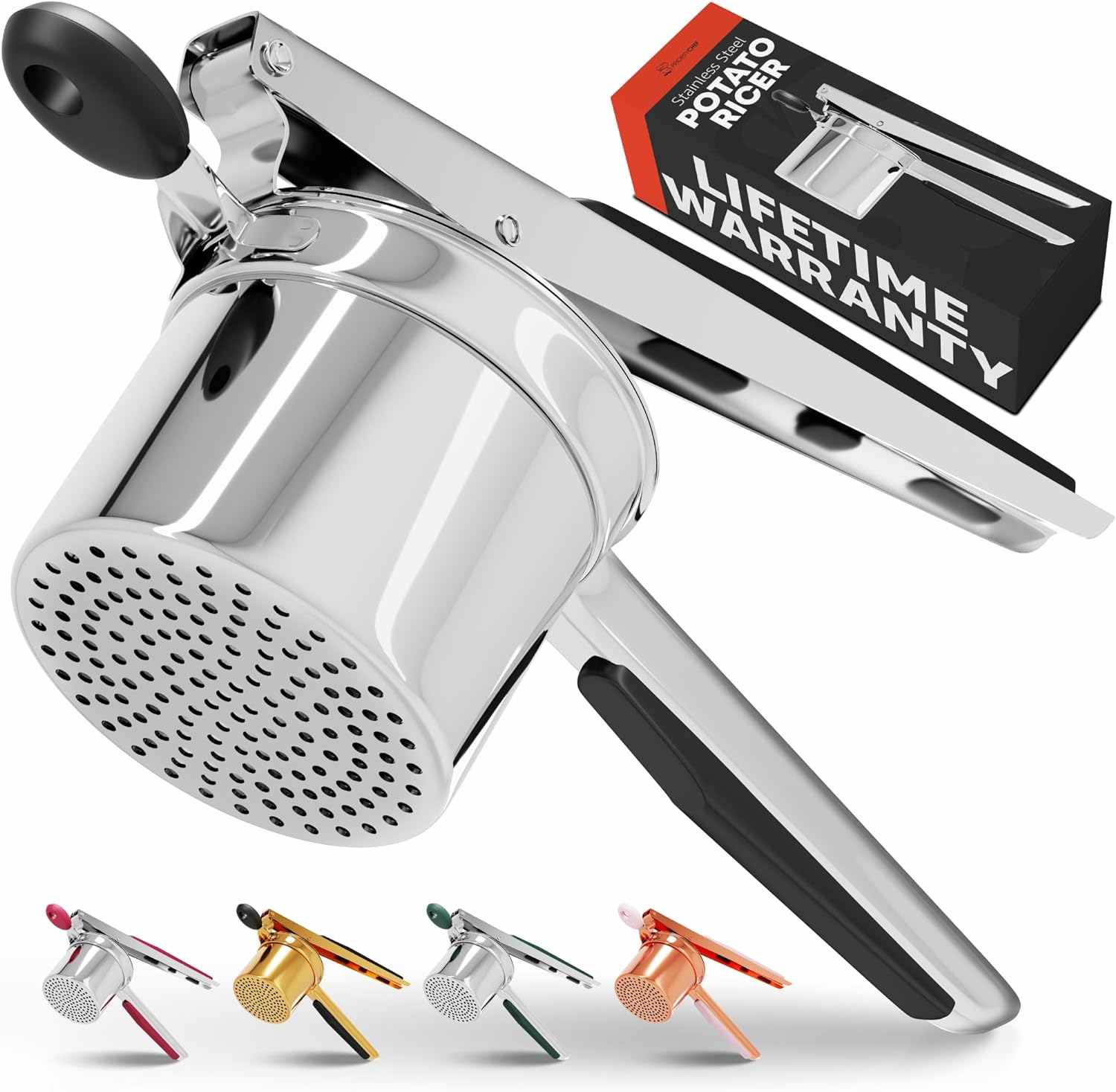 PriorityChef Heavy Duty Potato Masher and Ricer