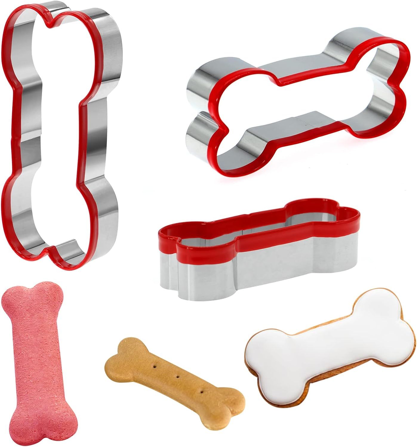 RUNHUAPPY Dog Bone Cookie Cutters Set