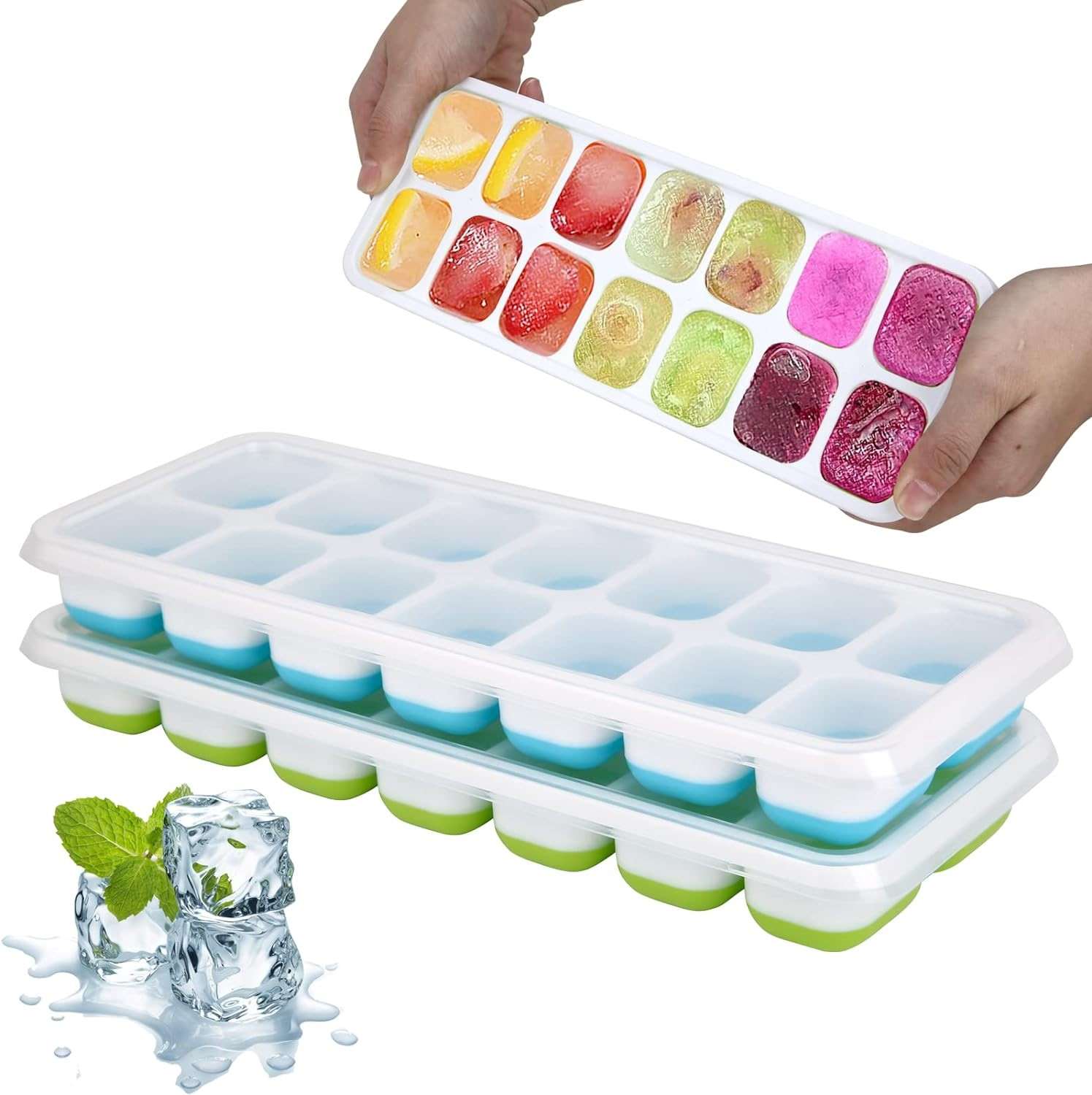 Rasupro Large Silicone Ice Cube Tray Molds