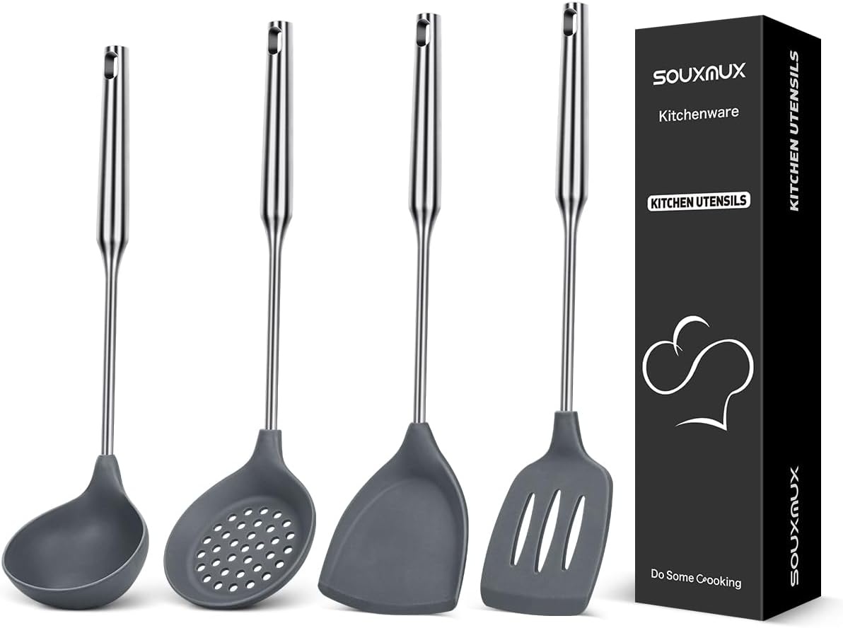 SouxMux Silicone Kitchen Utensils Set