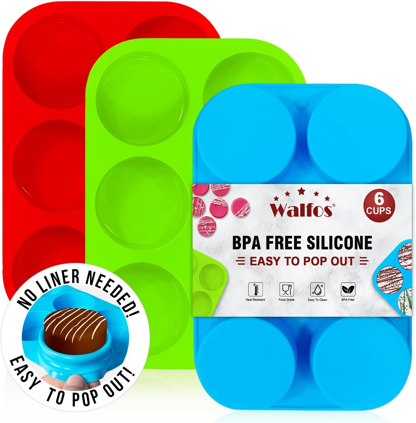 Walfos Silicone Oreo Cookie Mold