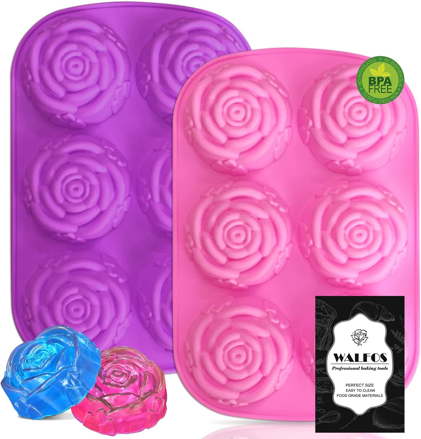 Walfos Silicone Rose Mold
