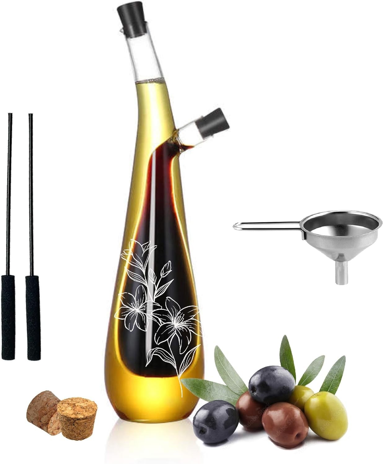 Wishamotherwould Oil and Vinegar Dispenser Set