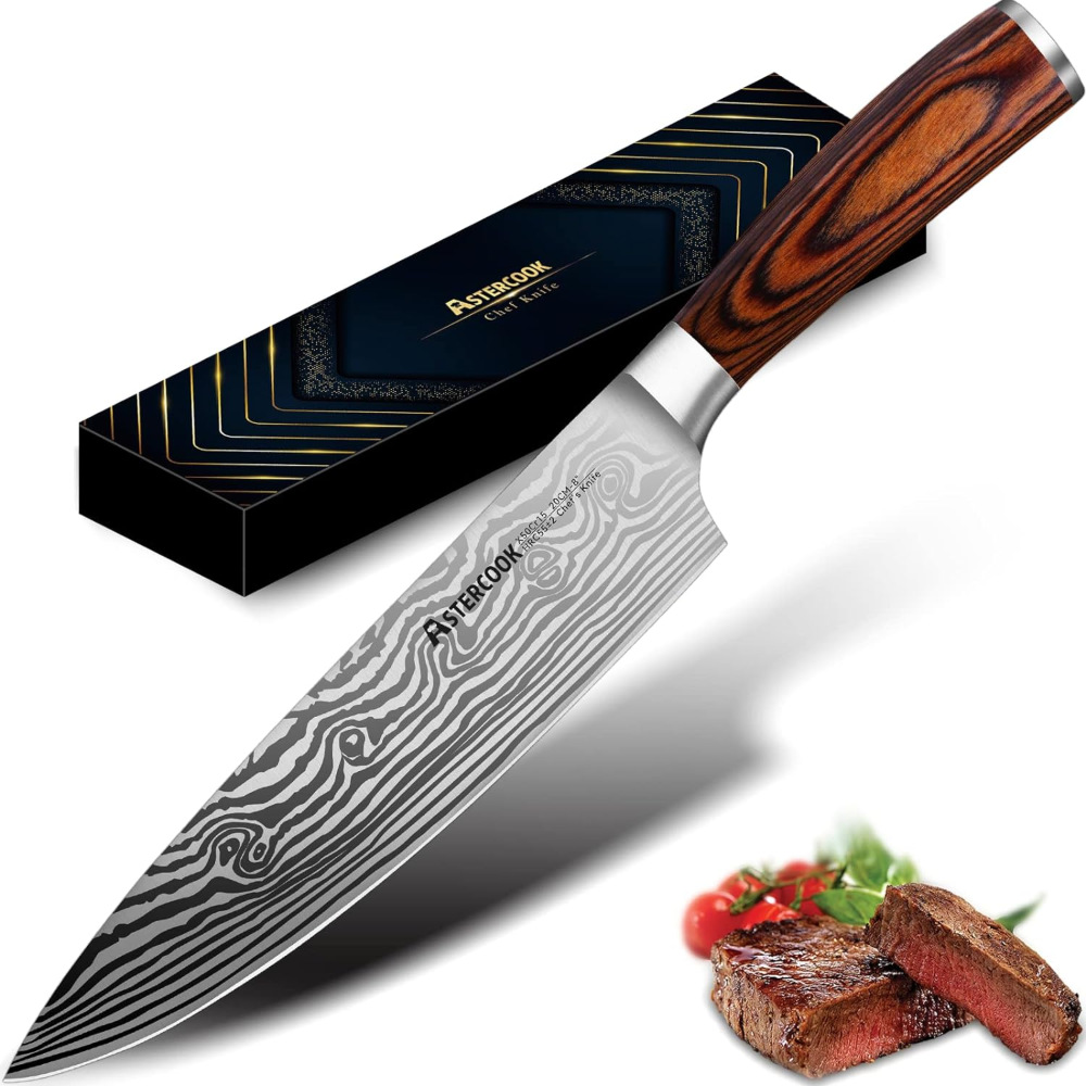 astercook german high carbon knife - easy to hold