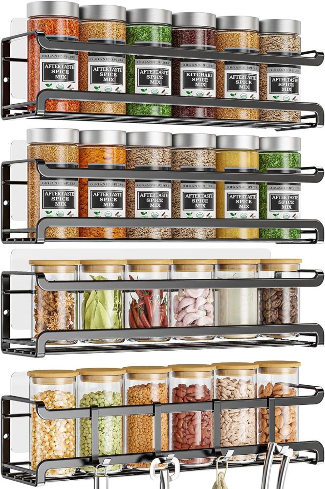 bunoxea spice rack wall mounted - 12 month warranty
