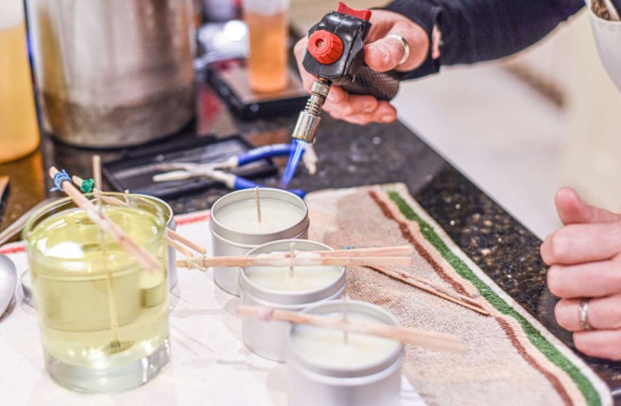 candles in tins | how to make your own candles