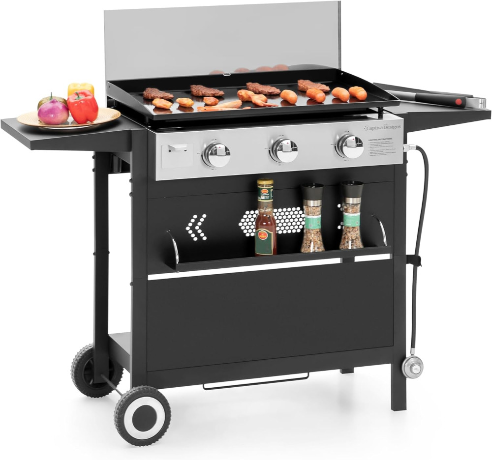 captiva designs gas griddle cooking station - designed for adaptability