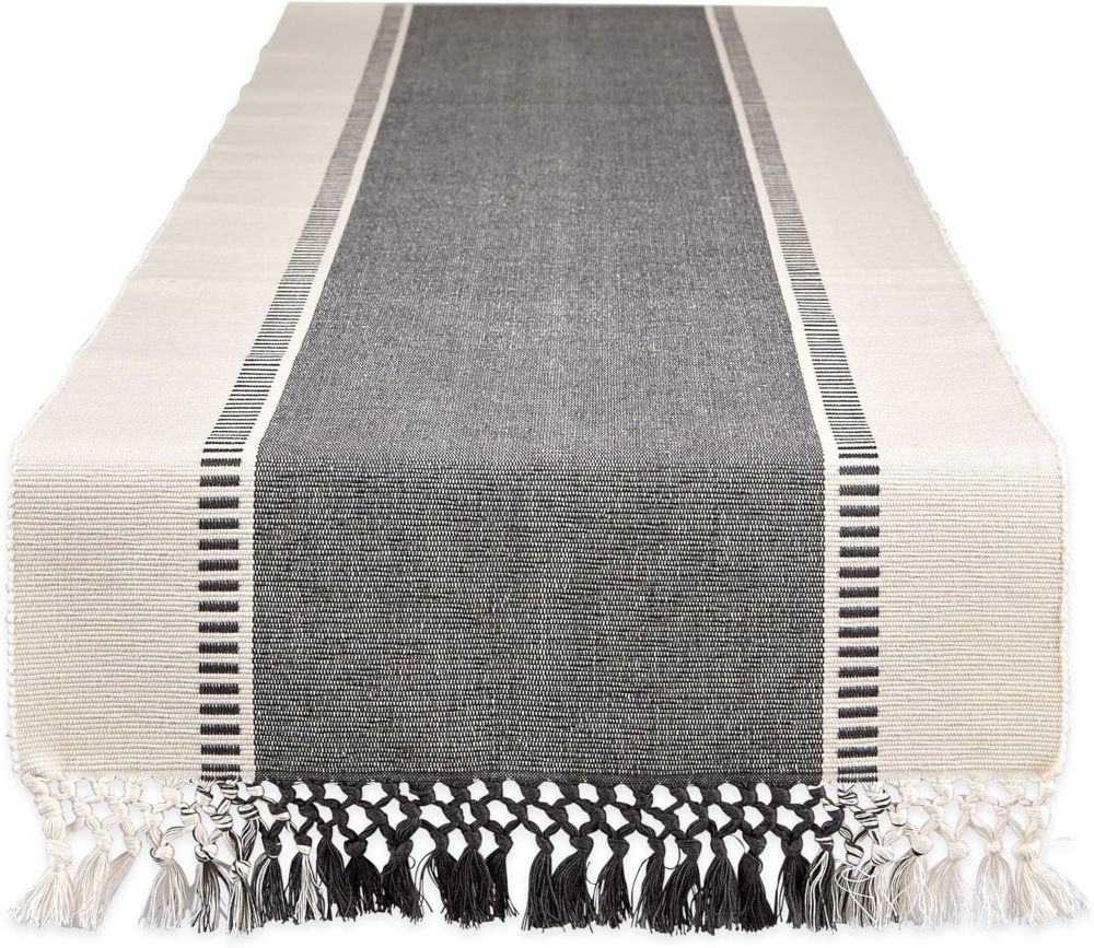 dii dobby stripe table runner - sturdiness