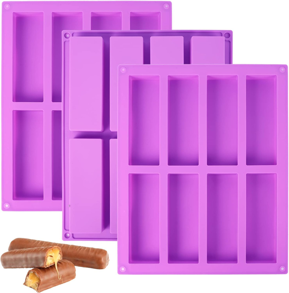 goensjt granola bar mold silicone mold - temperature resistant -40 to +446 degrees fahrenheit