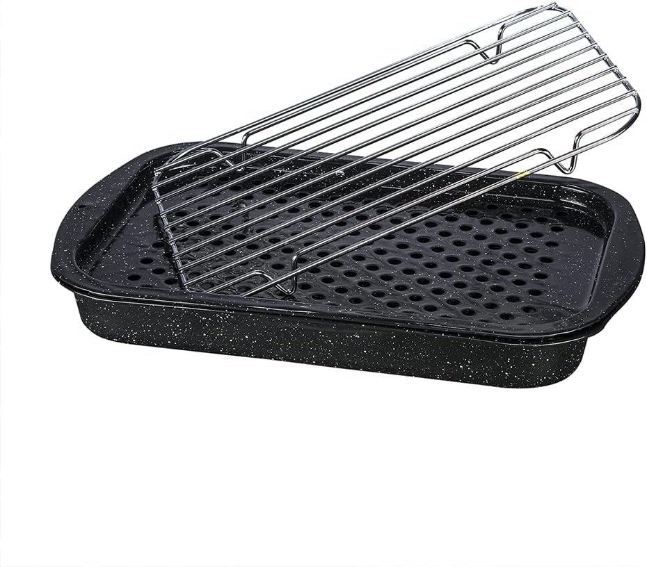 granite ware bake, broiler pan, and grill - runner up