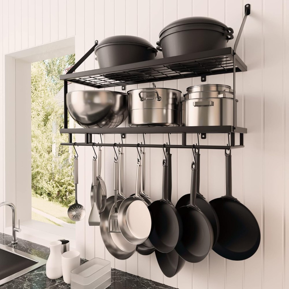 kes 30-inch kitchen pot rack - our top pick