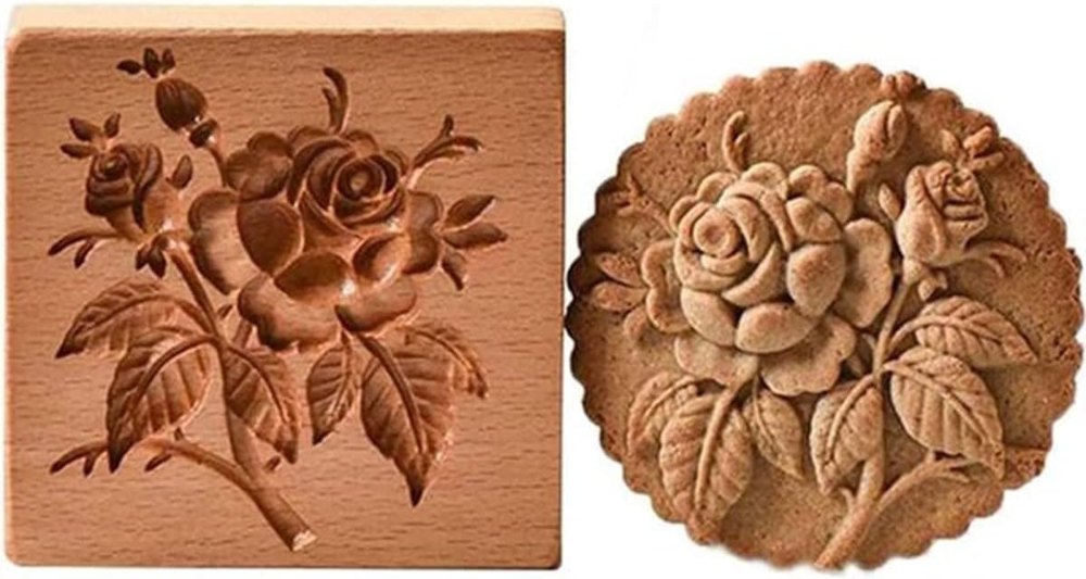 ozaoz carved wooden cookie mold - best value
