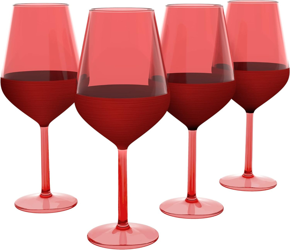 rakle matte red wine glasses - durability