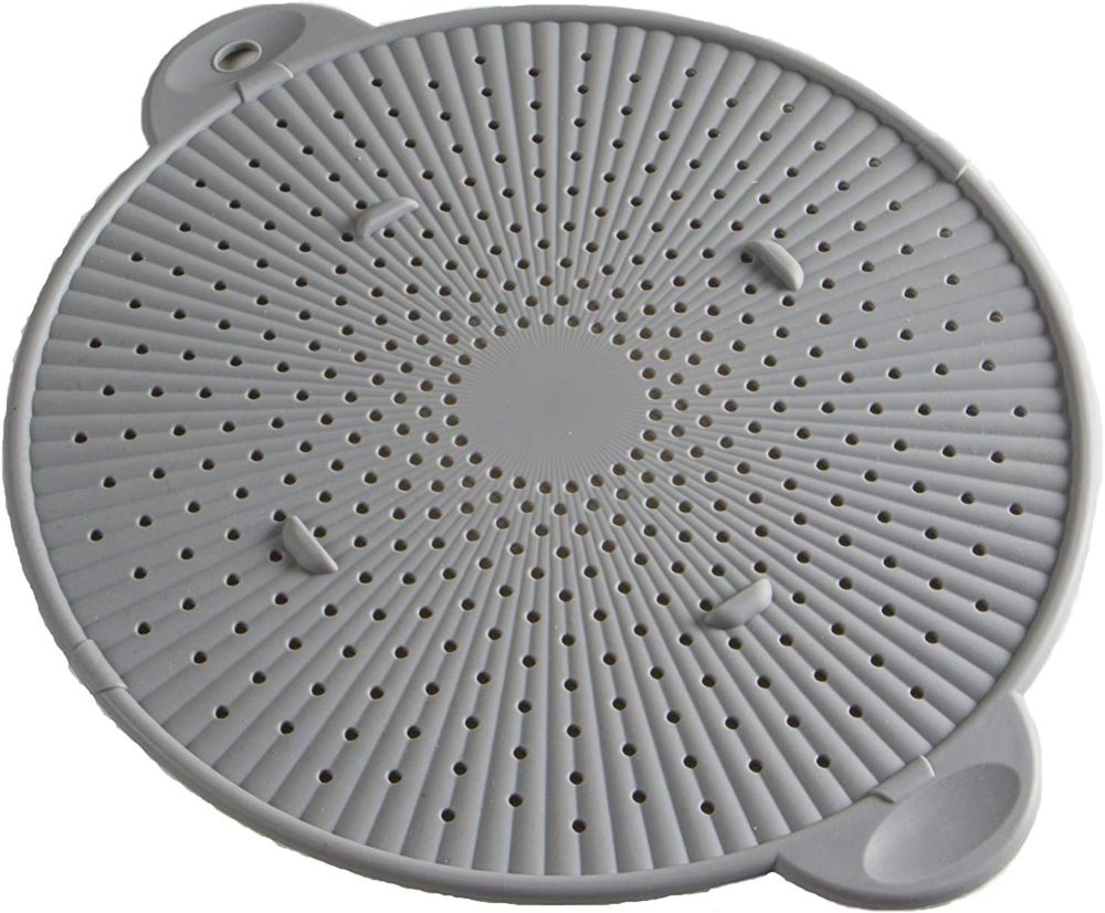simply served trivet 3-in-1 splatter screen - easy to clean with just a soapy washcloth