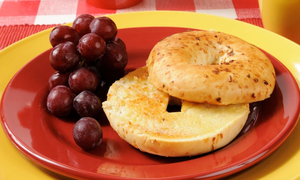 serving and enjoying your perfectly toasted bagel