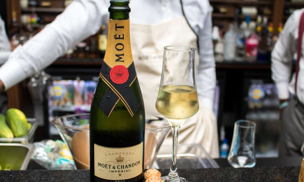 the standard champagne bottle